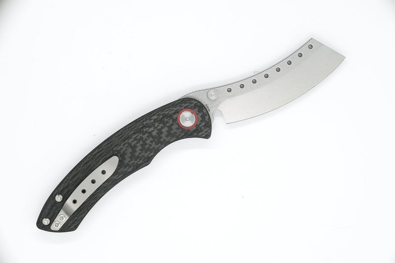Hell Razor P Series Carbon Fiber w/ Satin Blade – Red Horse Knife Works